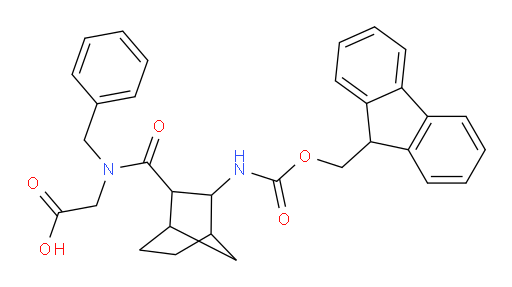 2-{N-benzyl-1-[3-({[(9H-fluoren-9-yl)methoxy]carbonyl}amino)bicyclo[2.2.1]heptan-2-yl]formamido}acetic acid