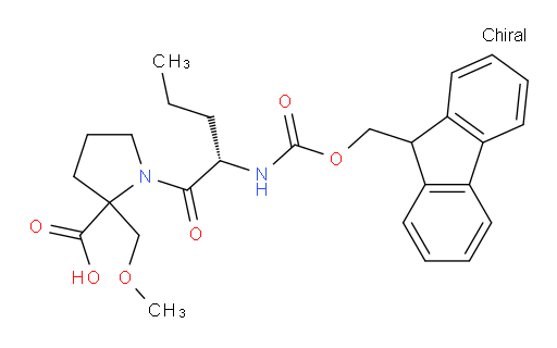 1-[(2S)-2-({[(9H-fluoren-9-yl)methoxy]carbonyl}amino)pentanoyl]-2-(methoxymethyl)pyrrolidine-2-carboxylic acid