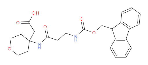 2-{4-[3-({[(9H-fluoren-9-yl)methoxy]carbonyl}amino)propanamido]oxan-4-yl}acetic acid