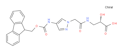 (2S)-3-{2-[4-({[(9H-fluoren-9-yl)methoxy]carbonyl}amino)-1H-pyrazol-1-yl]acetamido}-2-hydroxypropanoic acid