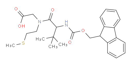 2-[2-({[(9H-fluoren-9-yl)methoxy]carbonyl}amino)-3,3-dimethyl-N-[2-(methylsulfanyl)ethyl]butanamido]acetic acid