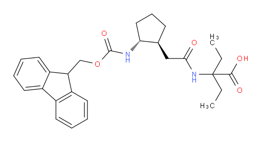 rac-2-ethyl-2-{2-[(1R,2S)-2-({[(9H-fluoren-9-yl)methoxy]carbonyl}amino)cyclopentyl]acetamido}butanoic acid