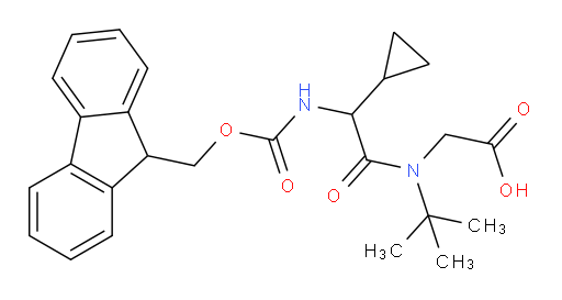 2-[N-tert-butyl-2-cyclopropyl-2-({[(9H-fluoren-9-yl)methoxy]carbonyl}amino)acetamido]acetic acid