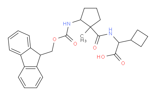 2-cyclobutyl-2-{[2-({[(9H-fluoren-9-yl)methoxy]carbonyl}amino)-1-methylcyclopentyl]formamido}acetic acid