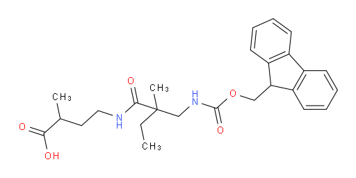 4-{2-[({[(9H-fluoren-9-yl)methoxy]carbonyl}amino)methyl]-2-methylbutanamido}-2-methylbutanoic acid