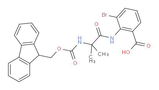 3-bromo-2-[2-({[(9H-fluoren-9-yl)methoxy]carbonyl}amino)-2-methylpropanamido]benzoic acid