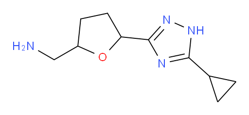 [5-(5-cyclopropyl-1H-1,2,4-triazol-3-yl)oxolan-2-yl]methanamine