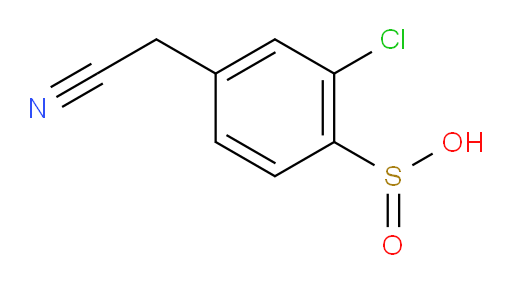 2-chloro-4-(cyanomethyl)benzene-1-sulfinic acid