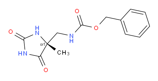 rel-benzyl N-{[(4R)-4-methyl-2,5-dioxoimidazolidin-4-yl]methyl}carbamate