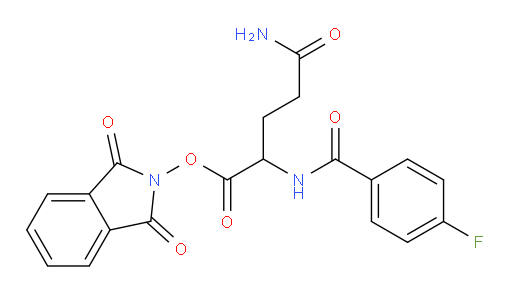 1,3-dioxo-2,3-dihydro-1H-isoindol-2-yl 4-carbamoyl-2-[(4-fluorophenyl)formamido]butanoate