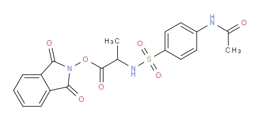 1,3-dioxo-2,3-dihydro-1H-isoindol-2-yl 2-(4-acetamidobenzenesulfonamido)propanoate