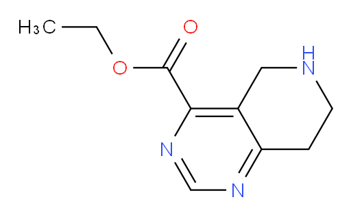 ethyl 5H,6H,7H,8H-pyrido[4,3-d]pyrimidine-4-carboxylate