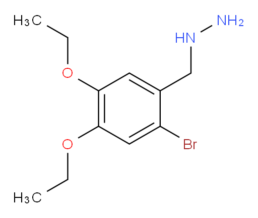 [(2-bromo-4,5-diethoxyphenyl)methyl]hydrazine