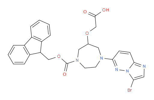 2-[(1-{3-bromoimidazo[1,2-b]pyridazin-6-yl}-4-{[(9H-fluoren-9-yl)methoxy]carbonyl}-1,4-diazepan-6-yl)oxy]acetic acid