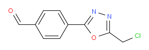 4-[5-(chloromethyl)-1,3,4-oxadiazol-2-yl]benzaldehyde