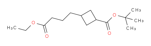 tert-butyl 3-(4-ethoxy-4-oxobutyl)cyclobutane-1-carboxylate