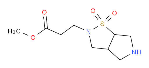 methyl 3-{1,1-dioxo-hexahydro-2H-1lambda6-pyrrolo[3,4-d][1,2]thiazol-2-yl}propanoate