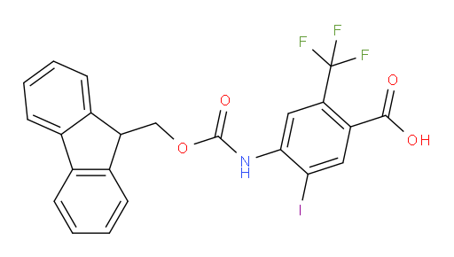 4-({[(9H-fluoren-9-yl)methoxy]carbonyl}amino)-5-iodo-2-(trifluoromethyl)benzoic acid