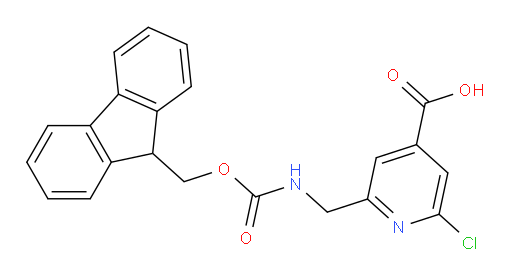 2-chloro-6-[({[(9H-fluoren-9-yl)methoxy]carbonyl}amino)methyl]pyridine-4-carboxylic acid