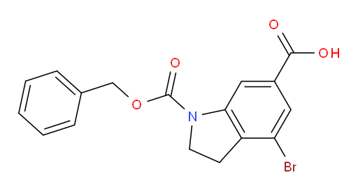1-[(benzyloxy)carbonyl]-4-bromo-2,3-dihydro-1H-indole-6-carboxylic acid