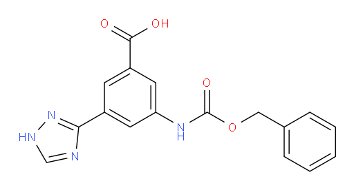 3-{[(benzyloxy)carbonyl]amino}-5-(1H-1,2,4-triazol-3-yl)benzoic acid