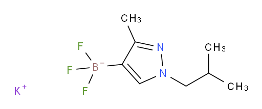 potassium trifluoro[3-methyl-1-(2-methylpropyl)-1H-pyrazol-4-yl]boranuide