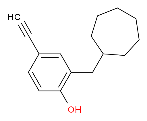 2-(cycloheptylmethyl)-4-ethynylphenol