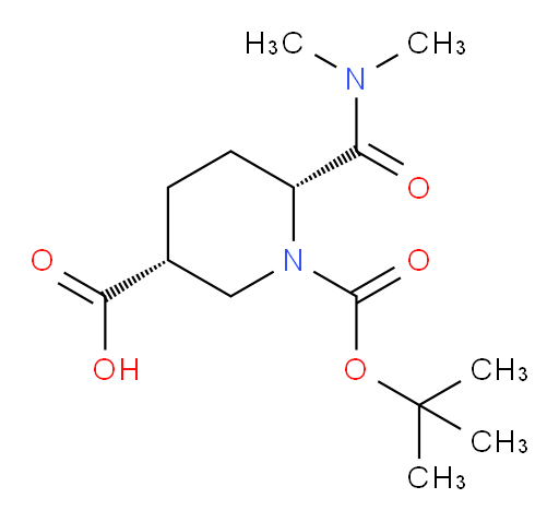 rac-(3R,6R)-1-[(tert-butoxy)carbonyl]-6-(dimethylcarbamoyl)piperidine-3-carboxylic acid