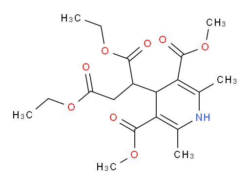 3,5-dimethyl 4-(1,4-diethoxy-1,4-dioxobutan-2-yl)-2,6-dimethyl-1,4-dihydropyridine-3,5-dicarboxylate