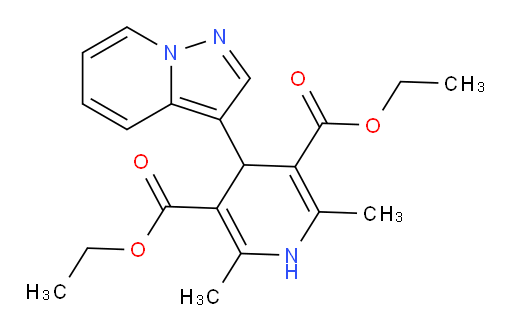 3,5-diethyl 2,6-dimethyl-4-{pyrazolo[1,5-a]pyridin-3-yl}-1,4-dihydropyridine-3,5-dicarboxylate
