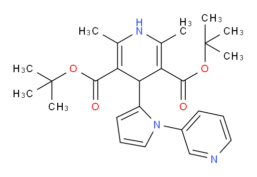 3,5-di-tert-butyl 2,6-dimethyl-4-[1-(pyridin-3-yl)-1H-pyrrol-2-yl]-1,4-dihydropyridine-3,5-dicarboxylate