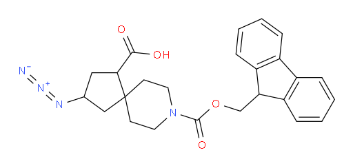 3-azido-8-{[(9H-fluoren-9-yl)methoxy]carbonyl}-8-azaspiro[4.5]decane-1-carboxylic acid