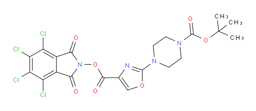 tert-butyl 4-(4-{[(4,5,6,7-tetrachloro-1,3-dioxo-2,3-dihydro-1H-isoindol-2-yl)oxy]carbonyl}-1,3-oxazol-2-yl)piperazine-1-carboxylate