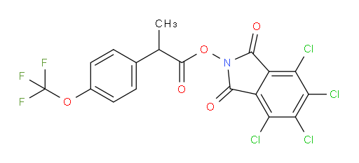 4,5,6,7-tetrachloro-1,3-dioxo-2,3-dihydro-1H-isoindol-2-yl 2-[4-(trifluoromethoxy)phenyl]propanoate