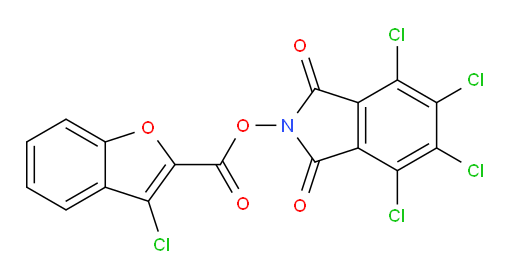 4,5,6,7-tetrachloro-1,3-dioxo-2,3-dihydro-1H-isoindol-2-yl 3-chloro-1-benzofuran-2-carboxylate
