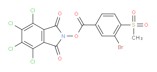 4,5,6,7-tetrachloro-1,3-dioxo-2,3-dihydro-1H-isoindol-2-yl 3-bromo-4-methanesulfonylbenzoate