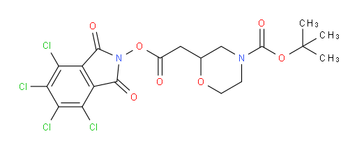 tert-butyl 2-{2-oxo-2-[(4,5,6,7-tetrachloro-1,3-dioxo-2,3-dihydro-1H-isoindol-2-yl)oxy]ethyl}morpholine-4-carboxylate