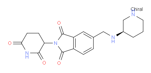 2-(2,6-dioxopiperidin-3-yl)-5-({[(3R)-piperidin-3-yl]amino}methyl)-2,3-dihydro-1H-isoindole-1,3-dione
