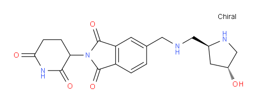 2-(2,6-dioxopiperidin-3-yl)-5-[({[(2S,4R)-4-hydroxypyrrolidin-2-yl]methyl}amino)methyl]-2,3-dihydro-1H-isoindole-1,3-dione