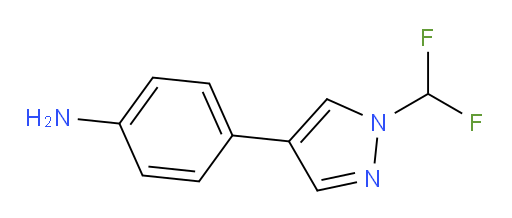 4-[1-(difluoromethyl)-1H-pyrazol-4-yl]aniline