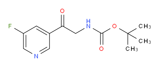 tert-butyl N-[2-(5-fluoropyridin-3-yl)-2-oxoethyl]carbamate