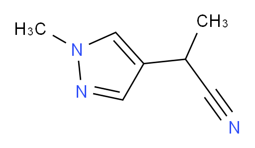 2-(1-methyl-1H-pyrazol-4-yl)propanenitrile