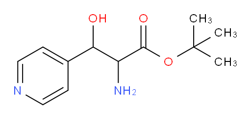 tert-butyl 2-amino-3-hydroxy-3-(pyridin-4-yl)propanoate