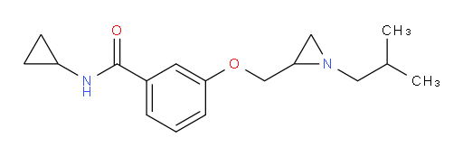N-cyclopropyl-3-{[1-(2-methylpropyl)aziridin-2-yl]methoxy}benzamide