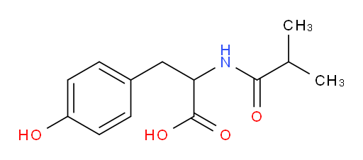 3-(4-hydroxyphenyl)-2-(2-methylpropanamido)propanoic acid