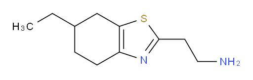 2-(6-ethyl-4,5,6,7-tetrahydro-1,3-benzothiazol-2-yl)ethan-1-amine