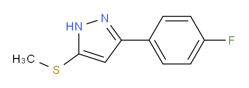 3-(4-fluorophenyl)-5-(methylsulfanyl)-1H-pyrazole