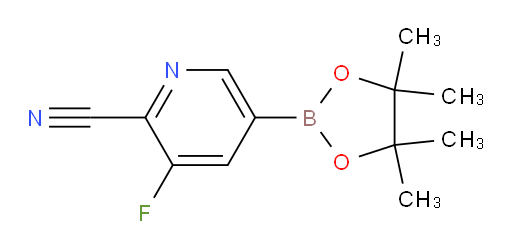 3-fluoro-5-(4,4,5,5-tetramethyl-1,3,2-dioxaborolan-2-yl)pyridine-2-carbonitrile