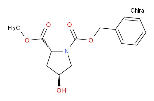 1-benzyl 2-methyl (2R,4S)-4-hydroxypyrrolidine-1,2-dicarboxylate