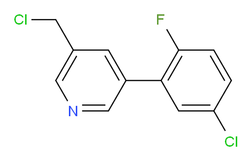 3-(5-chloro-2-fluorophenyl)-5-(chloromethyl)pyridine